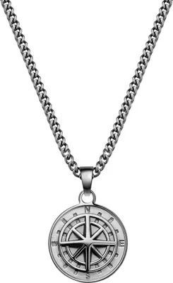 Produktbild von True Rebels Halskette Kompass Edelstahl 50060175