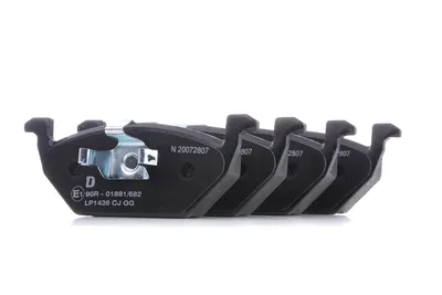 Produktbild von DELPHI LP1436 Bremsbeläge Satz Vorne Bremsklötze für VW Golf IV Schrägheck (1J1) GOLF VI (5K1) Golf V Schrägheck (1K1) POLO (9N) Polo Schrägheck