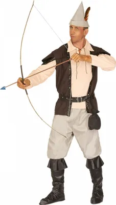 Produktbild von Bogenschütze Kostüm für Robin Hood Fans Männer Größe: L