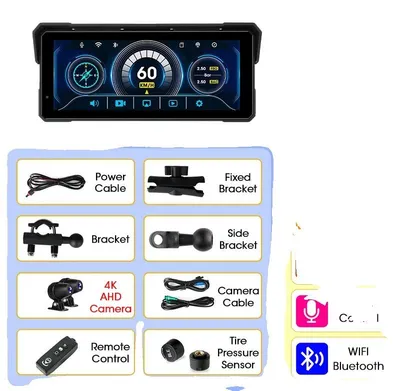 Productafbeelding van Multimedia-speler, waterdicht, draadloze connectiviteit, 8,1-inch DVR/TMPS-controller