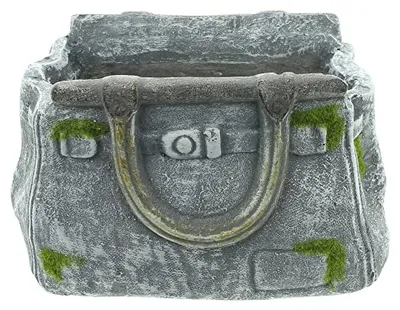 Produktbild von Blumentopf Handtasche Stein Optik – Pflanztopf, Gartendeko