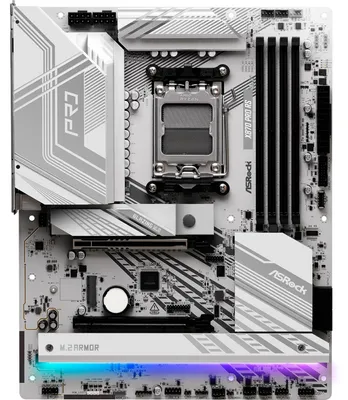 Zdjęcie produktu dla Asrock X870 PRO RS, AMD, Gniazdo AM5, AMD Ryzen 7000 Series, AMD Ryzen 8000 Series, AMD Ryzen 9000 Series, DDR5-SDRAM, 256 GB, DIMM