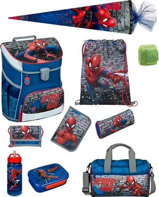 Produktbild von SPIDERMAN Schulranzen für Jungen Scooli Campus Fit im Set 9 tlg. inkl. Sporttasche und Schultüte