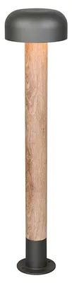 Produktbild von Stehlampe, Außenleuchte, Aluminium, holzfarben, H 84,5 cm