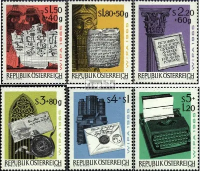 Produktbild von Briefmarken Österreich 1965 Mi 1184-1189 (kompl.Ausg.) gestempelt WIPA 65