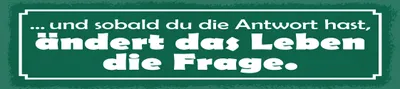 Produktbild von vianmo Holzschild 10x46 cm sobald du die Antwort hast ändert