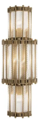 Obrázek produktu pro Casa Padrino nástěnné svítidlo v barvě antické mosazi 22,5 x 15 x v. 65 cm - lampa do obývacího pokoje