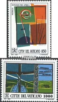 Produktbild von Briefmarken Vatikanstadt 1994 Mi 1116-1117 (kompl.Ausgabe) gestempelt Bischofssynode