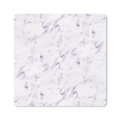 Produktbild von MuchoWow® Mauspad Mousepad Marmor - Weiß - Lila 30x30 cm - Mousepads - Maus Mat - Pad - Mausunterlage - Gaming