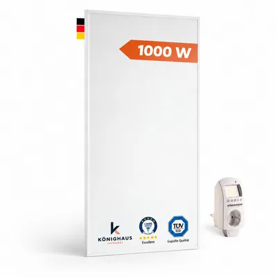 Productafbeelding van Infraroodverwarming P1000 met slimme thermostaat, AI-gegenereerde afbeelding