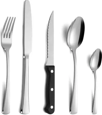 Productafbeelding van Famanu bestekset, 30-delig voor 6 personen - roestvrij staal, vaatwasmachinebestendig