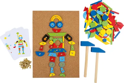 Produktbild von Small Foot 3944 Hämmerchen-Spiel, bunt, 229-teilig (1 Set)