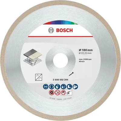 Productafbeelding van Keramische doorslijpschijf, 150 x 7 mm, boordiameter 22,23 mm, 10-delig.