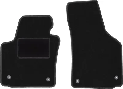 Immagine prodotto di Wielganizator tappetini auto velours anteriori adatto per Seat Leon II (2005-2012, hatchback) neri, set 2 pz, con fissaggi