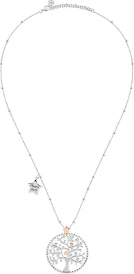 Produktbild von Steel Tree Necklace Green Tree of Life Talismani SAQE11