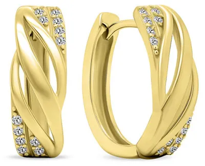 Produktbild von Timeless gold-plated rings with zircons EA452Y