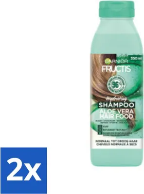 Produktbild von Garnier - Fructis Hair Food Aloe Vera - Shampoo - Normales bis trockenes Haar - 350 ml - Vorteilspack - 2 Stücke