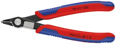 Produktbild von Knipex 78 41 125, Diagonale Zange, Stahl, Kunststoff, Blau, Rot, 125 mm, 57 g