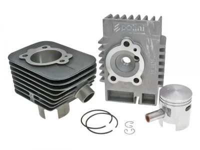 Image de Kit de cylindre Polini Racing en fonte grise, 63 ccm, 10 mm, pour Piaggio SI, Bravo, Grillo