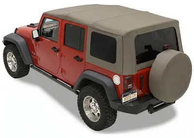Produktbild von Bestop Sailcloth Ersatzhaut für Original-Softtop mit getönten Scheiben Jeep JK