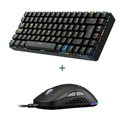 Produktbild von Tastatur mit Maus Hiditec GKE010006 Qwerty Spanisch
