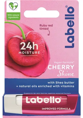 Produktbild von Labello Cherry Shine 24h Feuchtigkeits-Lippenbalsam