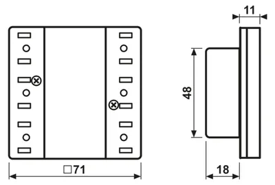 Obrázok produktu pre Štandardný modul tlačidiel KNX, 3-násobný - Dotykový senzor KNX, 6-násobný LS 5073 TSM