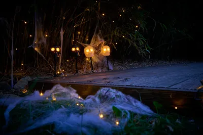 Image de Décoration d'Halloween effrayante : lampes LED en forme de crâne, fonctionnant avec 2 piles AA, idée cadeau