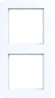 Immagine prodotto di Cornice Hager doppia C.1 WAD7200WG bianco lucido
