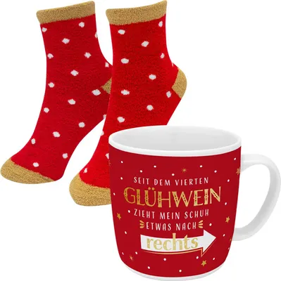 Produktbild von Tassen-Socken-Set »Glühwein«