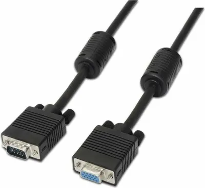 Productafbeelding van AISENS A113-0079, 3 meter, VGA (D-Sub), VGA (D-Sub), Mannelijk, Vrouwelijk, Zwart