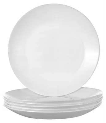 Produktbild von Epewex Flache Dessertteller Weiß 18 cm Glas 6 Stück