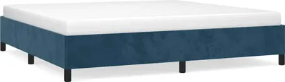 Obrázek produktu pro vidaXL Rám postele bez matrace tmavě modrý 200x200 cm sametový