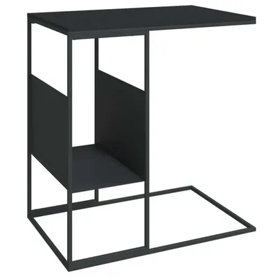 Obrázek produktu pro Odkládací stolek černý 55 x 36 x 59,5 cm kompozitní dřevo