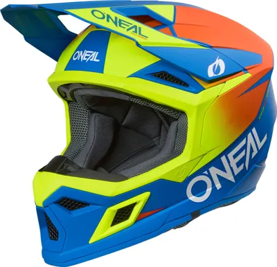 Produktbild von Oneal 3SRS Motocross Helm, blau/neon-gelb, XS (53/54)