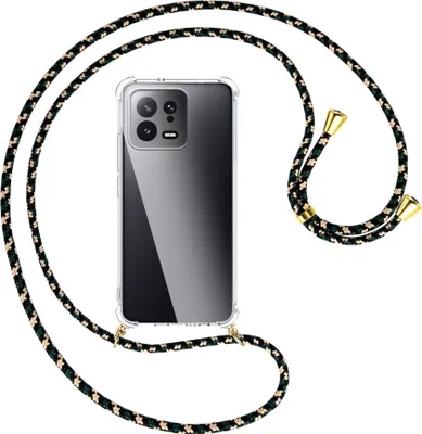 Produktbild von Handykette Backcover-Schutzhülle mit Band (Metall goldfarben) für Xiaomi 13 (6.28'') - camouflage