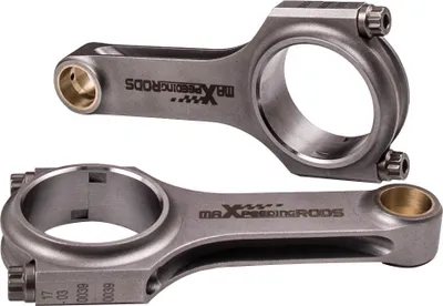 Productafbeelding van 2 stuks drijfstang voor Fiat 500, oud model, 130/20mm, met ARP 2000 schroeven van 5/16"