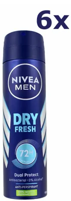 Produktbild von 6x Nivea Deospray Men – Dry Fresh 150 ml
