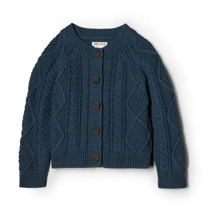 Produktbild von A. Essentials x Sofia Grainge Unisex Baby Fischer-Strickjacke Pullover, Dunkles