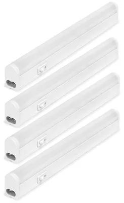 Produktbild von 4 x LED Unterbauleuchte Lightbar Connect Linex 30cm Weiß IP20 5W 500lm warmweiß 3000K mit Schalter
