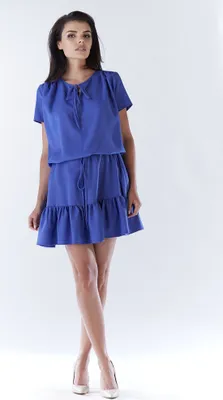 Produktbild von Awama Minikleid für Frauen Llavach A180 himmelblau S/M