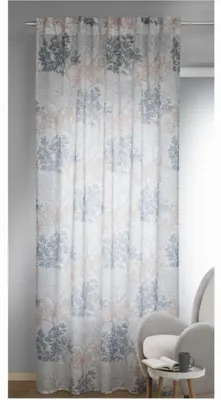 Produktbild von Fertigschal verdeckte Schlaufen "Lora" -  Größe (HxB) 245x135cm weiß