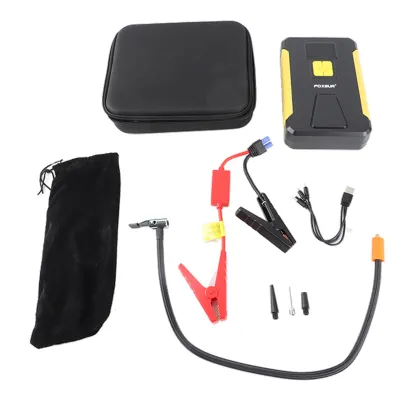 Imagen del producto de Arrancador portátil con compresor de aire, arrancador con compresor de aire, arrancador de batería para automóvil con compresor de aire, kit de emergencia para automóvil, arrancador de batería para automóvil, arrancador multifunción