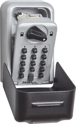 Zdjęcie produktu dla MASTER LOCK 5426EURD, Sejf ścienny, Szary, Kod, Ściana, Klucz, 103 mm