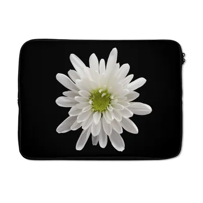 Produktbild von MuchoWow® Laptop Hülle 14 ZollMakro - Weiß - Blume Laptoptasche - Laptoptasche - Stoßsicher - Schutzhaube