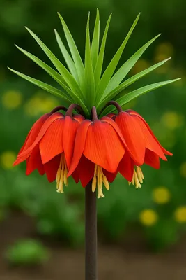 Obrázok produktu pre Exotické srdcové kvetinové cibule - Imperial Crown Fritillaria imperialis rubra ( 5 kusov)