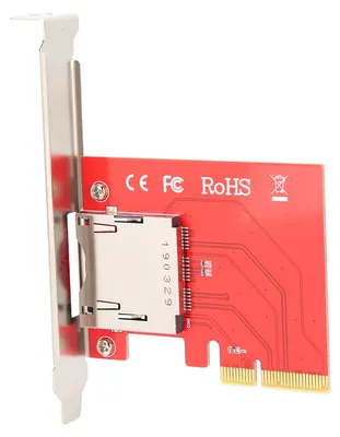 Image de Module adaptateur PCIe pour lecteur de carte CF CF201 compatible avec Windows, OS X et Linux