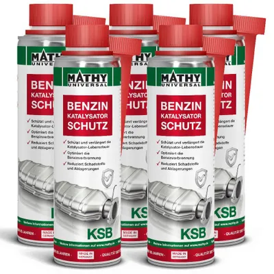 Produktbild von MATHY-KSB Katalysator-Schutz Benzin 5 x 250 ml - Benzin-Additiv für Katalysator & Abgassystem
