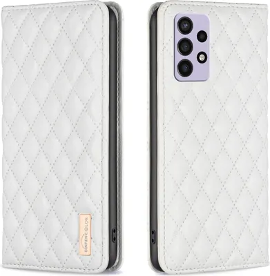 Produktbild von Galaxy A72 Hülle, Elegant Bookstyle Flip Leder Kartenfächer Schutzhülle mit Ständer für Samsung Galaxy A72 5G / A72 4G Weiß