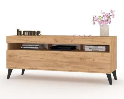 Produktbild von TV-Lowboard Fernsehschrank PLAY STEHEND Craft Eiche/Craft Eiche 120cm